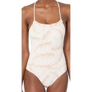 Roxy Copper Palm Tree Dream One Piece Swim Suit M NWT